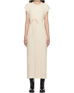 Baserange Round Neck Dress - Natural