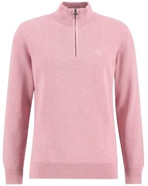 Barbour Half-Zip Jumper - Pink