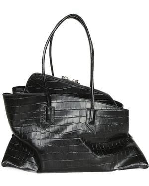 The Attico Zippered Handbag - Black