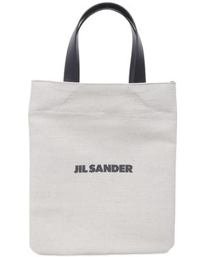 Jil Sander Tote Book Bag - White