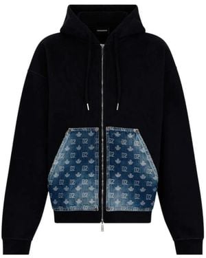 DSquared² Long-Sleeve Hoodie - Blue