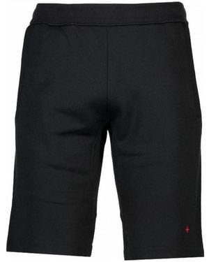 Stone Island Logo-Embroidered Deck Shorts - Black