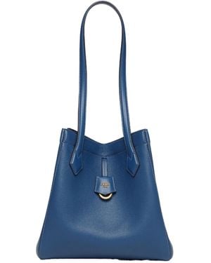 Fendi Origami Logo Detailed Shoulder Bag - Blue