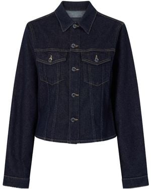 Haikure Cherry Denim Jacket - Blue