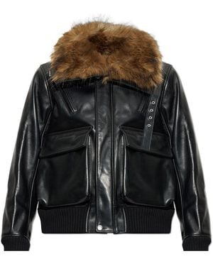 Sacai Faux Fur Jacket - Black