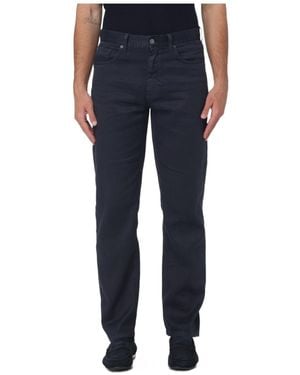 ZEGNA Five-Pocket Pants - Blue