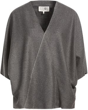 MM6 by Maison Margiela Solid Colour Tops - Grey