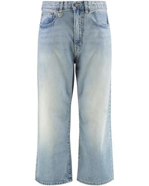 R13 Denim Relaxed High Rise Jeans - Blue
