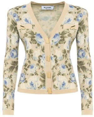Blugirl Blumarine Floral-Print Lurex Cardigan - Multicolor