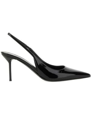 Paris Texas Pointed Toe Heeled Pumps - Black