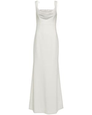 Roland Mouret Embellished Crêpe Gown - White