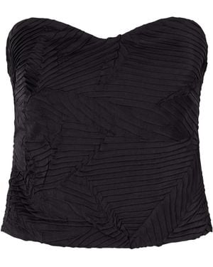 Ulla Johnson Heleen Cropped Satin Tank - Blue