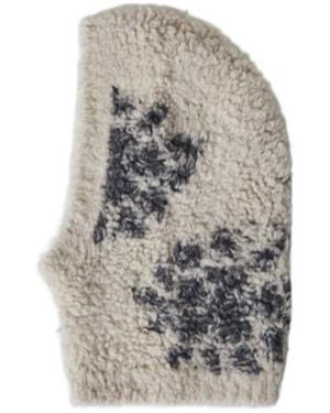 Brunello Cucinelli Faux-Shearling Knit Hat - Grey