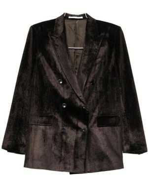 Tagliatore Two-Piece Set: Long-Sleeve Suit Jacket And Trousers - Black