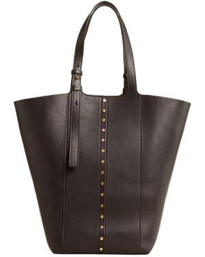Golden Goose Hook Studs Embellished Tote Bag - Black