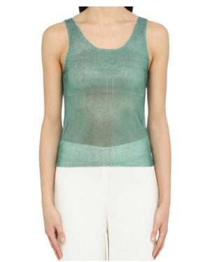 GIUSEPPE DI MORABITO Rhinestone-Embellished Tank Top - Green