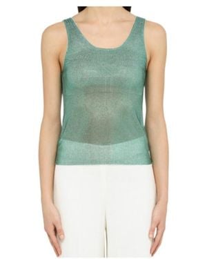 GIUSEPPE DI MORABITO Rhinestone-Embellished Tank Top - Green