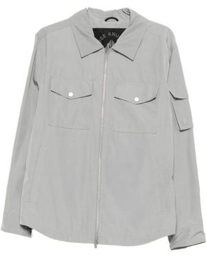 Moose Knuckles Collared Zip-Up Jacket - Gray