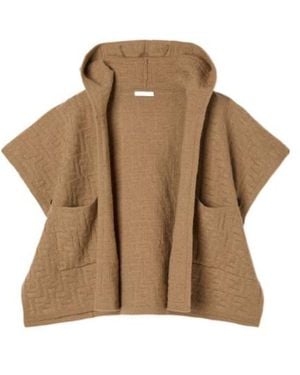 Fendi Teddy Bear Cape - Brown