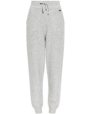 Victoria Beckham Ribbed Cuff Joggers - Grey