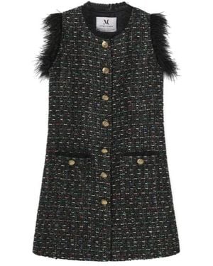 Marissa Chiara Sequined Sleeveless Maxi Dress - Black