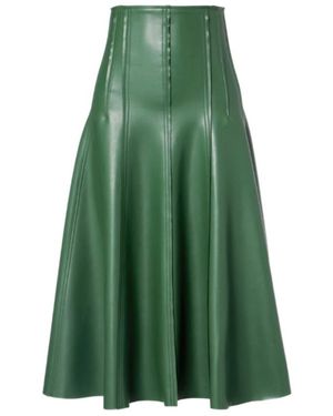 Norma Kamali Grace Midi Skirt - Green