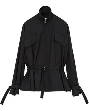 Loewe Belted Woolen Jacket - Black