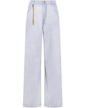 Seventy Chain-Embellished Jeans - White