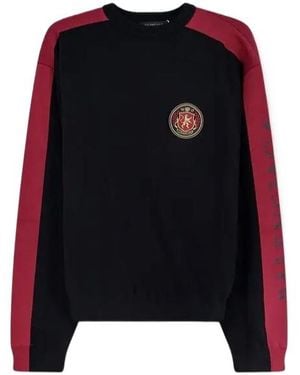 Balenciaga Side Striped Crewneck Sweatshirt - Black