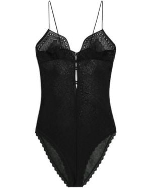 Celine Lingerie Bodysuit - Black