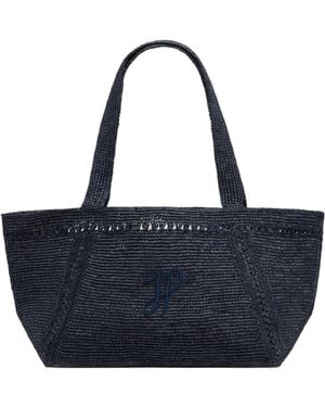 トートバッグ PATOU small JP monogram trapeze-design tote bag PATOU small JP monogram trapeze-design tote bag | REVERSIBLE