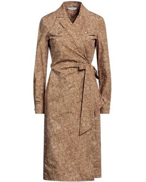 Max Mara Colorful Long-Sleeved Dress - Brown