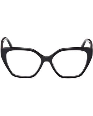Max Mara Logo-Arm Detail Glasses - White