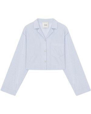 Nanushka Striped Shirt - White