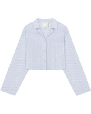 Nanushka Striped Shirt - White