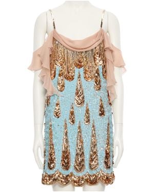 Valentino Suspender Dress - Blue