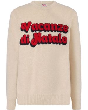 MC2 Saint Barth Vacanze Di Natale Logo Jacquard Jumper - Pink