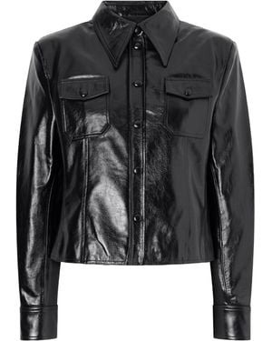 Willy Chavarria Chavela Leather Jacket - Black