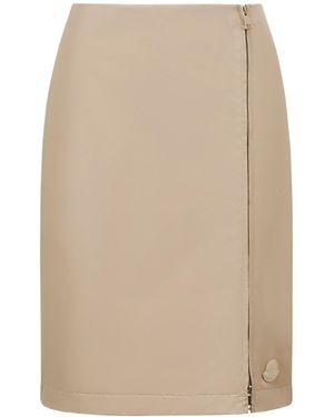 Moncler Zipped Skirt - Natural