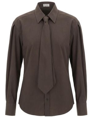 Brunello Cucinelli Long-Sleeved Shirt - Brown
