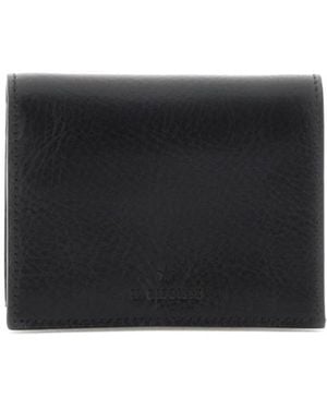 Il Bisonte Compact Designer Wallet - Black