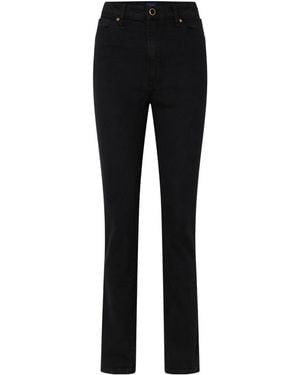 KHAITE Daria High-Waisted Slim-Fit Jeans - Black