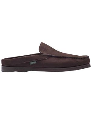 Paraboot Suede Mules - Brown