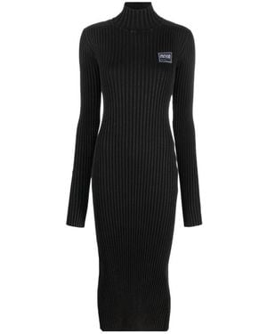 Versace Jeans Couture Couture Turtleneck Midi Dress - Black