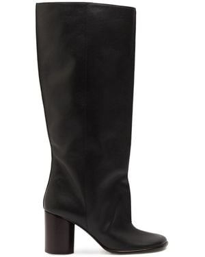 Lemaire Leather Knee-High Boots - Black