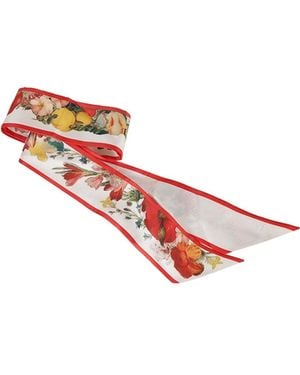 McQueen Floral Print Scarf - Pink