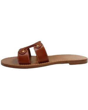 Celine Triomphe Mule - Brown