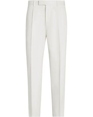 ZEGNA Straight-Leg Tailored Trousers - White