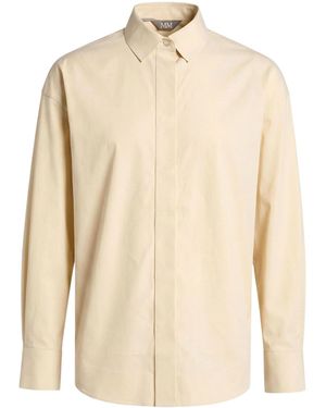 Max Mara Minimalist Long-Sleeve Shirt - Natural