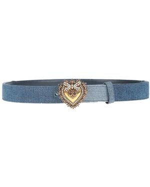 Dolce & Gabbana Pure Color Denim Belt - Blue